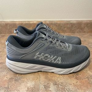 Hoka One One Bondi 7 Wild Dove Dark Shadow Grey Men’s Size 14